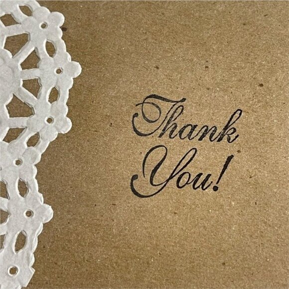 Special Doily Thank You Card Bundle Set of 6 - Picture 3 of 12